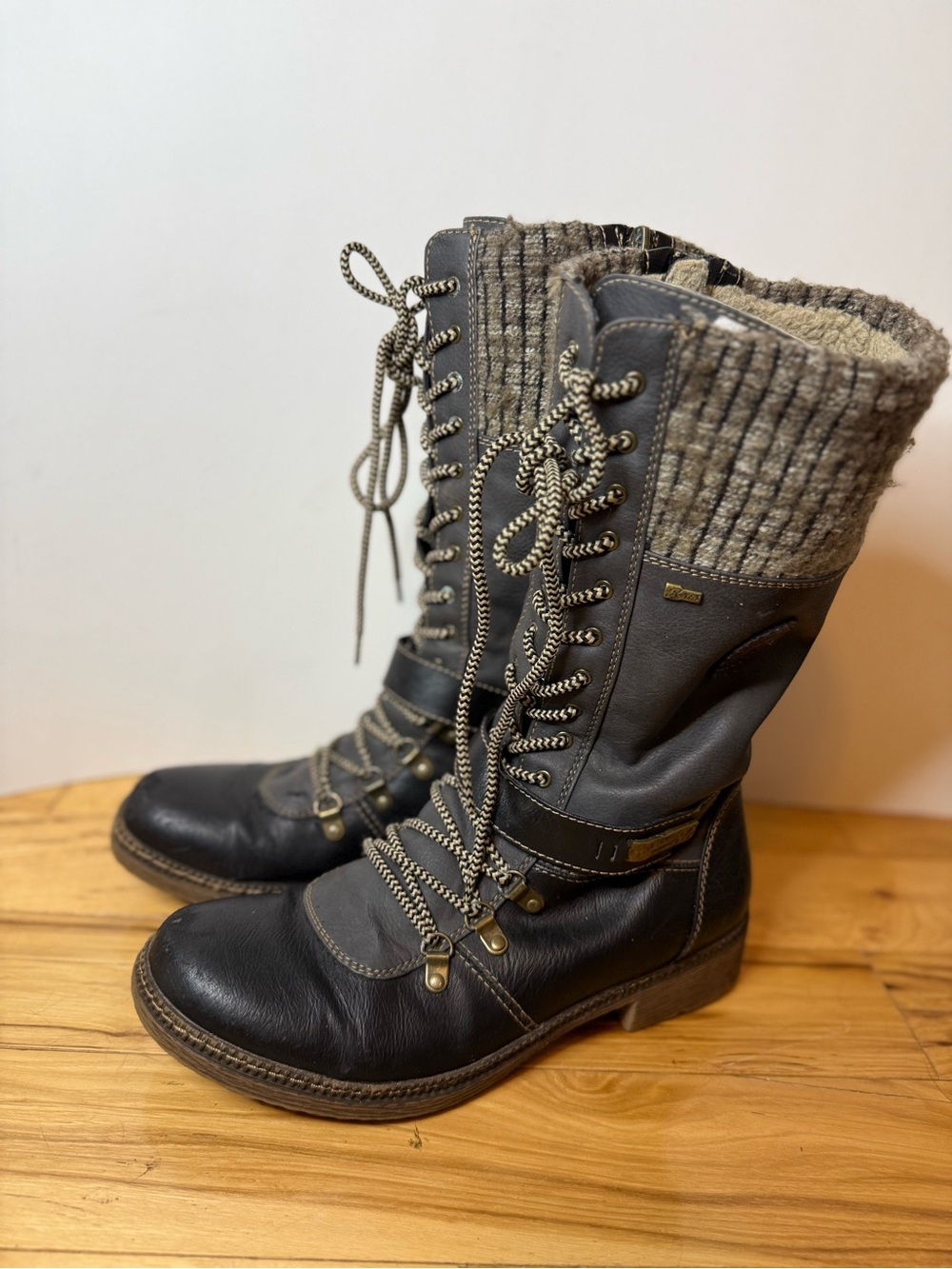 Spring Step ABABI-B Women's Size 41/10 utility Knit Cuff Combat Boots